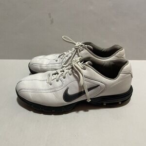 Nike Air Max Revive White Leather Golf Shoes 317450-001 Mens US Size 9.5